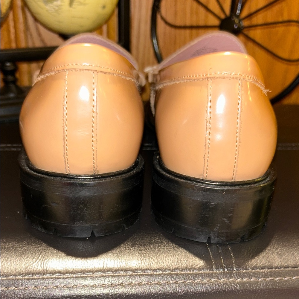Free People Tan Leather Loafers - Picture 8 of 17